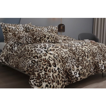 Pościel 160x200 bawełna satynowa panterka PK686